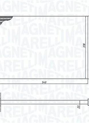 Радиатор охлаждения fiat fiorino фургон/мінівен (225_) 1.4 (225axa1a, 225bxa1a) 2007.01 - mm bm1301