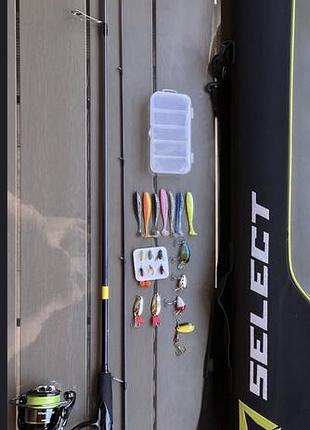 Спінінг, катушка, жилка, чохол, приманки