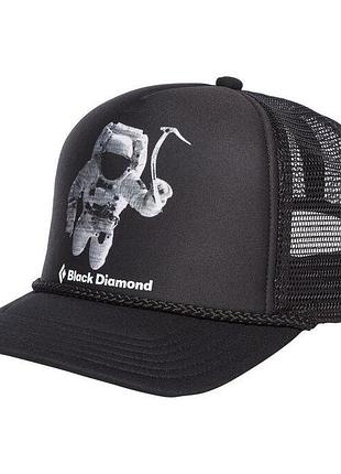 Кепка black diamond flat bill trucker hat черный-серый