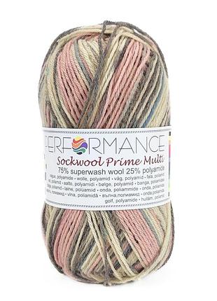 Пряжа sockwool prime multi/соквул прайм болотяний-світло-зелений-рожевий, мультіколор 10, performance