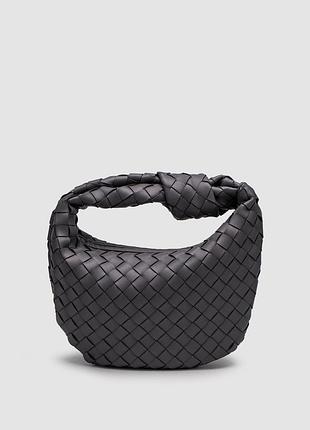 Жіноча сумочка bottega veneta nappa intrecciato mini jodie grey