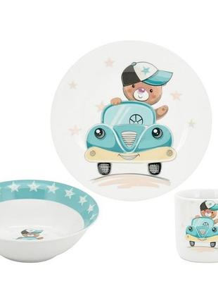 Сервіз дитячий керамічний 3 предмета "luminarc. little driver " c672/8084