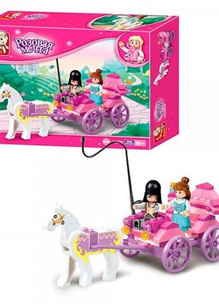 Конструктор "sluban" карета, принцеса, 99 деталей, m38-b0239