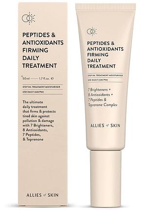Зволожуючий антиоксидантний крем для обличчя allies of skin peptides antioxidants firming daily treatment