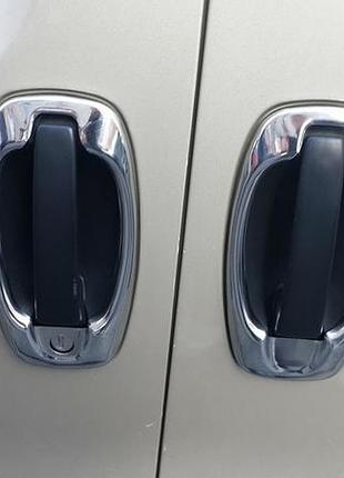 Окантовка ручки carmos для citroen nemo 4 шт хромовані накладки з нержавіючої сталі самоклейка ve-33