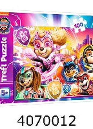 Пазли 100 ел. trefl "зустрічайте могутніх щенят"/щенячий патруль