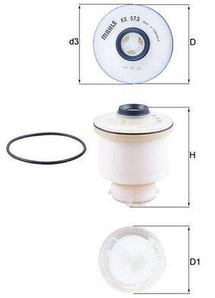 Фильтр топливный toyota hilux viii (_n1_) 2.4 d 4wd (gun125_, gun125r) 2015.05 - mh kx573d