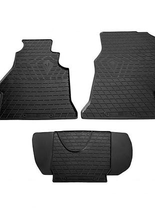 Резиновые коврики stingray для volkswagen lt 1995-2006 3 шт салонные защитные ковры для авто dm-11