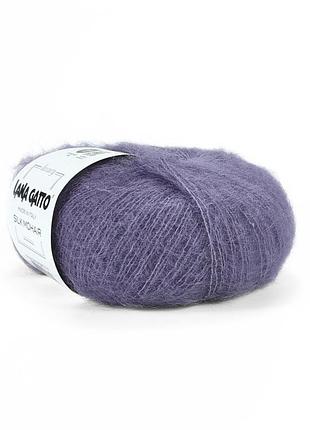 Пряжа silk mohair/сілк мохер, аметистовий 9373, lana gatto