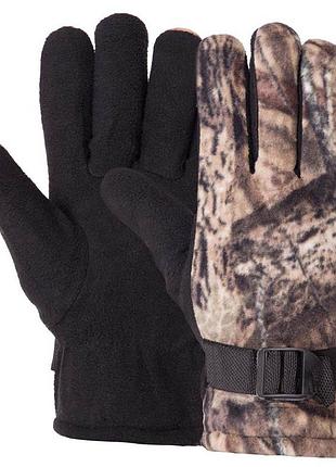 Перчатки для охоты и рыбалки теплые с закрытыми пальцами bc-7389 l камуфляж лес (07508057), fdso