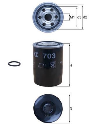 Фільтр паливний mazda 3(bp_) 1.8 skyactiv-d (bp8p) 2018.11 - mh kc703d