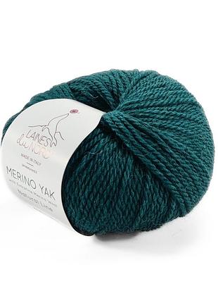 Пряжа merino yak/мерино як, малахитовый 7, laines du nord