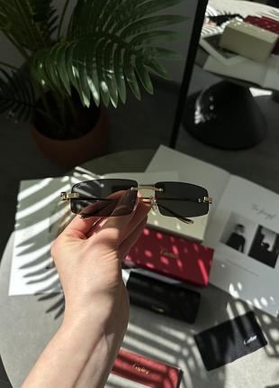 Солнцезащитные очки cartier panthère black/gold 58/16/135