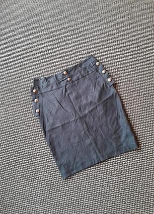 Юбка экокожа