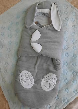 Конверт-кокон на выписку зимний от 0 до 6 месяцев