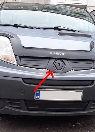 Зимняя накладка на решетку для renault trafic 2007-2015 матовая дефлектор для защиты от снега и льда ve-33