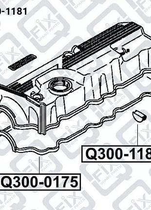 Прокладка клап крышки (полукольцо), q300-1181