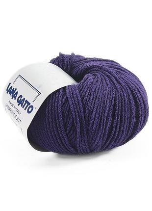 Пряжа merinocot/меринокот, фиолетовый 14600, lana gatto