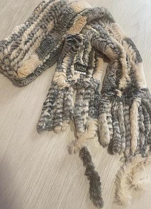 Хутряний шарф від бренду "il fait froidʼ