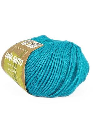 Пряжа sugar/шугар, морская волна 30675, lana gatto