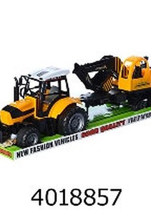 Трактор інерц. в слюді + причіп 53см (12/24)