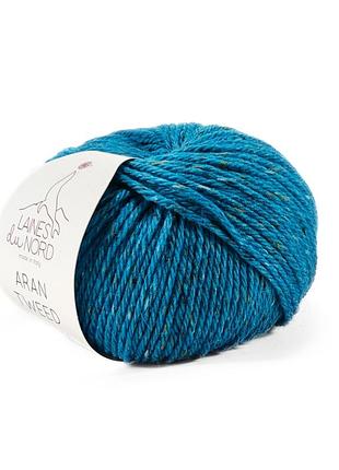 Пряжа aran tweed/аран твід, блакитний 16, laines du nord