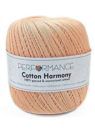 Пряжа cotton harmony/коттон гармони, персиковый 0362, performance