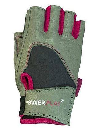 Перчатки для фитнеса женские 1747 xs розовый (07228008), power play
