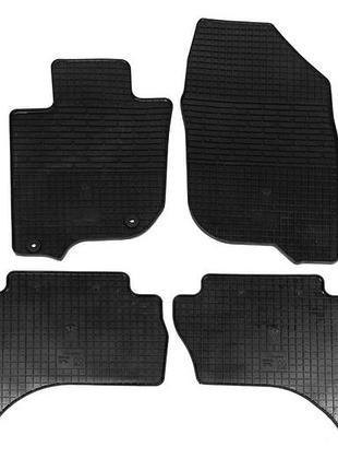 Гумові килимки stingray premium для mitsubishi l200 2015-2025 4 шт авто килими для захисту салону ve-33