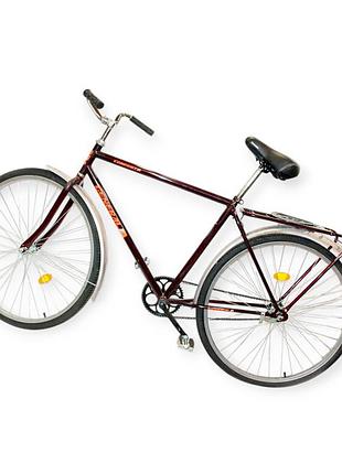 Велосипед в сборе 28 general "комфорт" (мужской) (в сборе) бордовый