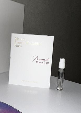 ✨ maison francis kurkdjian — baccarat rouge 540 extrait ✨ пробник, оригинал