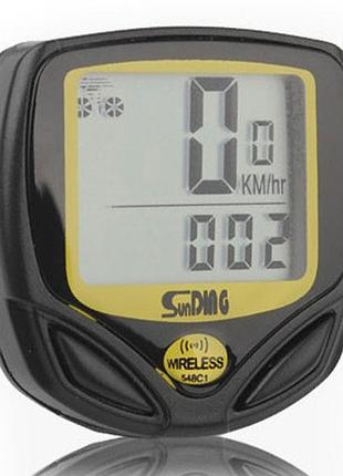 Велокомпьютер sunding sd-548c 14 функций беспроводной