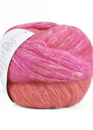 Пряжа cashsilk cotton degrade/кашсилк коттон деграде, розовый 11, laines du nord