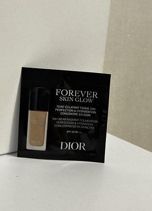 ❤️ тональная основа dior forever skin glow foundation с spf 20, пробник, оригинал