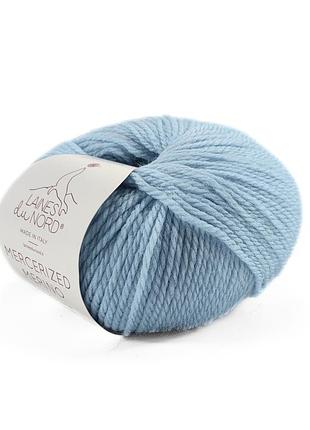 Пряжа mercerized merino/мерсеризед мерино, светло-голубой 11, laines du nord