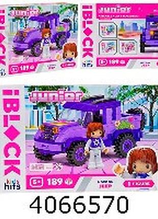 Конструктор для дівчат iblock джип 189дет в коробці (18/36)