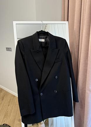 Класичний двобортний піджак mango