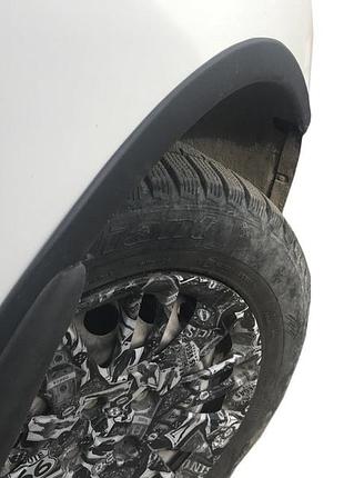 Накладки на арки чорні для fiat doblo i 2005-2010 4шт захист колісних арок авто ve-33