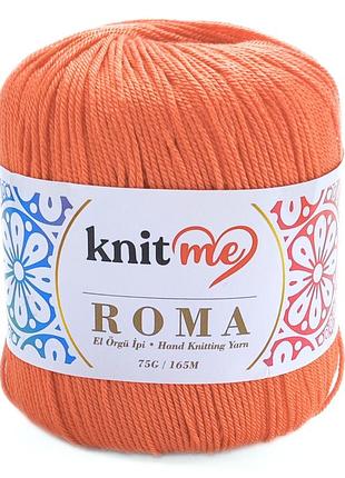 Пряжа roma/рома, оранжевый kr1211, knit me