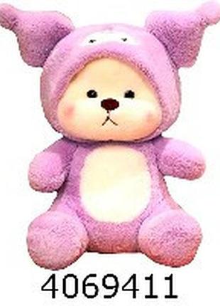 Ведмедик-куромі з капюшоном 80см м'яка іграшка