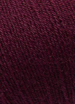 Пряжа unisock 4 ply/юнисок 4 ply, бордовый 11, laines du nord