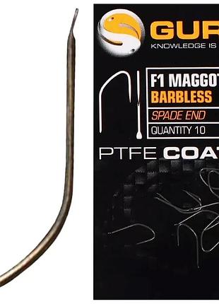 Крючок guru f1 maggot barbless hook #14 (10 шт/уп)