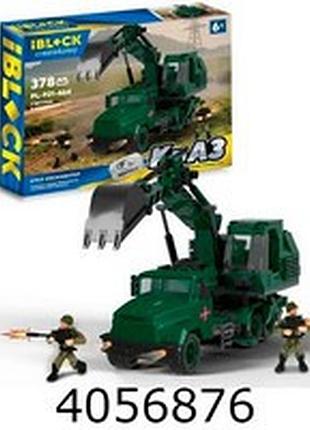 Конструктор iblock військова серія, краз екскаватор 378дет.у коробці 38*6,4*28см (12)