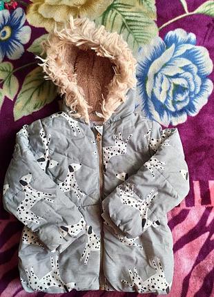 Теплая курточка tu на 2-3 года