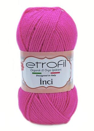 Пряжа inci/инчи,малиновый 73041, etrofil