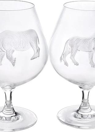 Набор бокалов wutschka. африканские животные