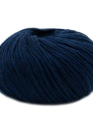 Пряжа soft lino/софт ліно, темно-синій 19, laines du nord