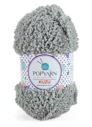 Пряжа kuzu/кузю, серый в-10, popyarn