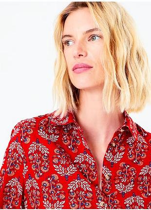 Праздничная нарядная хлопковая блузка рубашка m&s марк енд спенсер англия 38р-р бренд оригинал