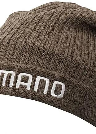 Шапка shimano breath hyper +°c fleece knit 18 cacao brown